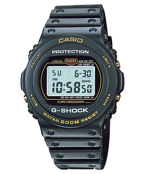 初代丸型G-SHOCK金ロゴ DW-5400C-9 G-SHOCK - 時計