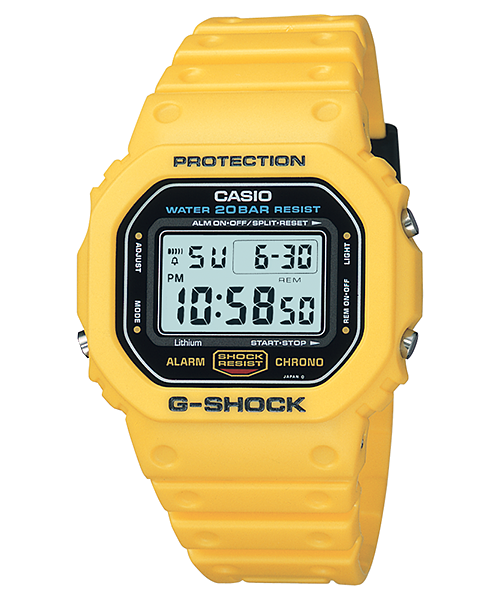 CASIO G-SHOCK DW-5600C-9BV 901 イエロー スピード/スクリューバック 