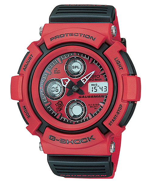 未使用◇G-SHOCK ガウスマン レッド◇AW-571E-4A3T 腕時計(アナログ