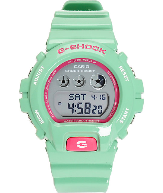 CASIO G-SHOCK GMD-S6900CC パステルグリーン×ピンク - 時計